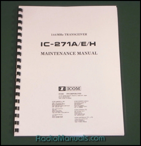 Icom IC-271A/E/H Service Manual - Click Image to Close